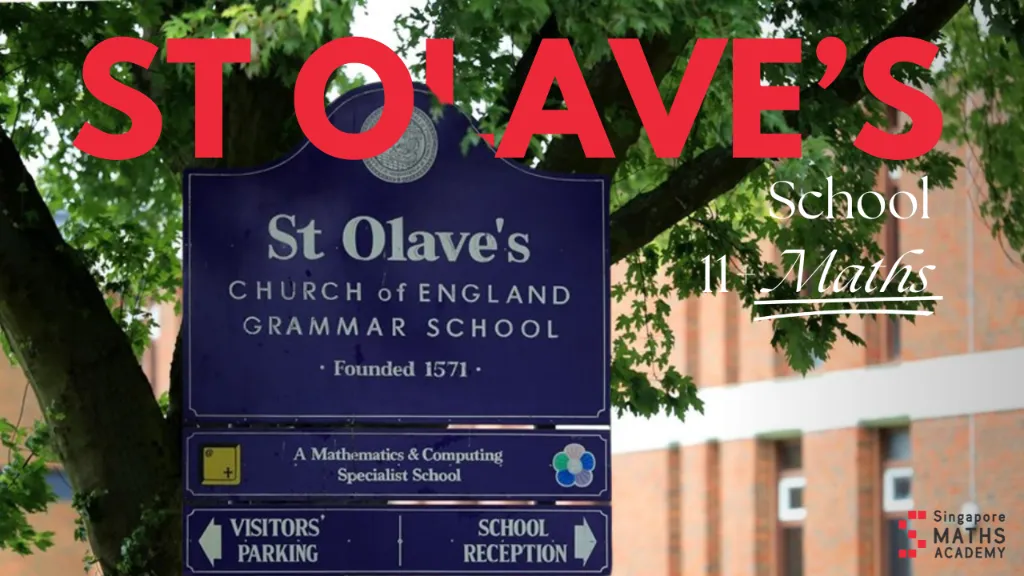 St Olave's Maths Questions