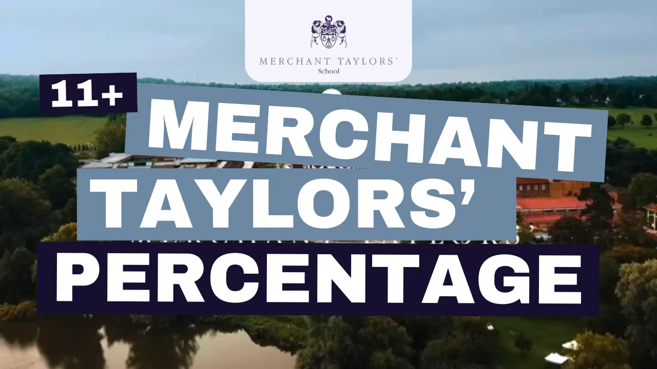 Merchant Taylors' School 11+ percentage question