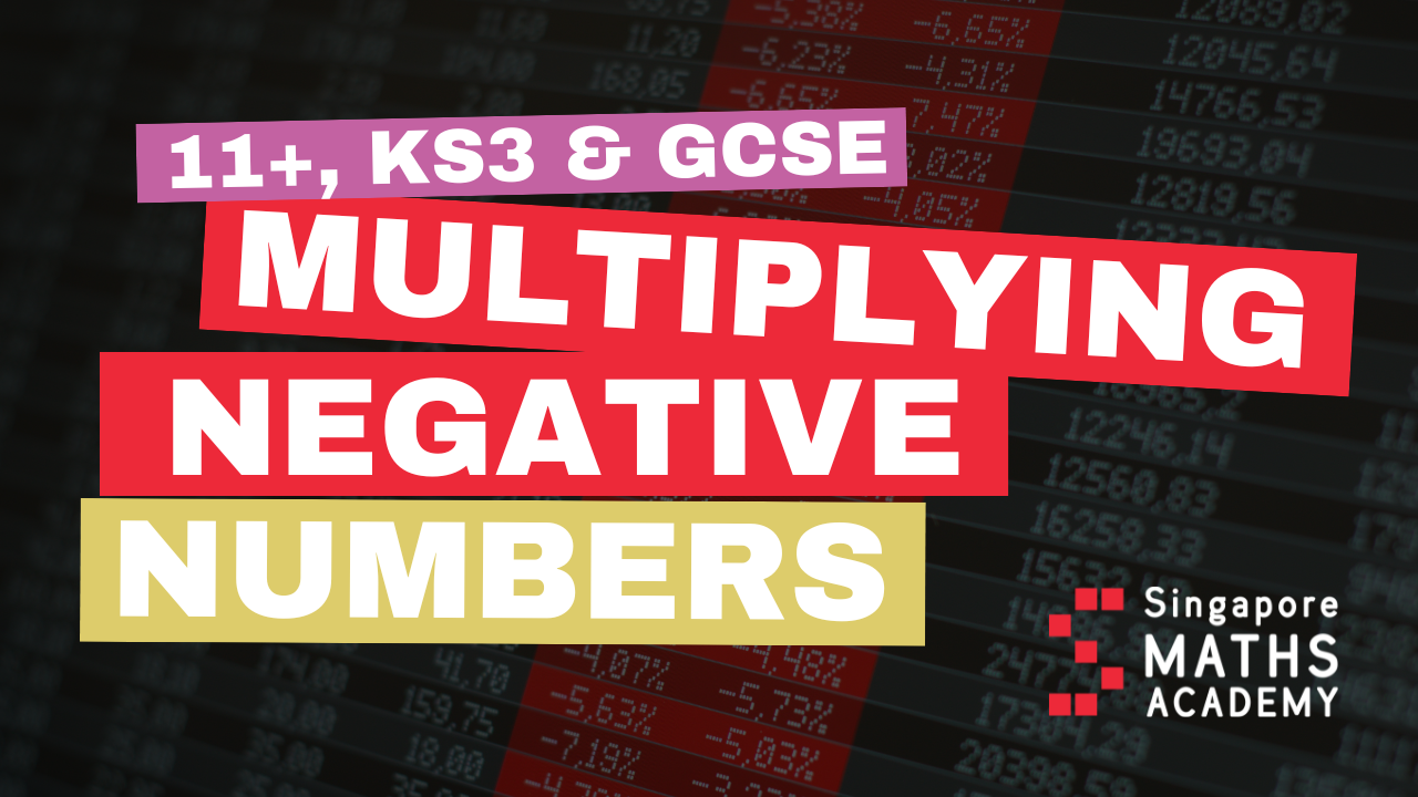 multiplying negative numbers for 11+, KS3 and GCSE