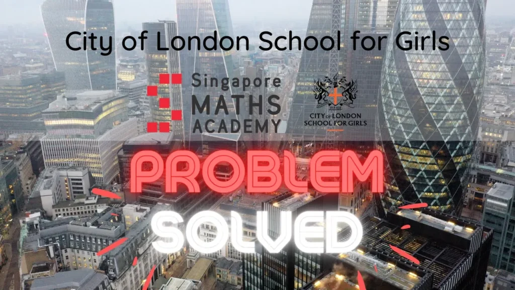 City of London School for Girls 11+ Maths Question 42