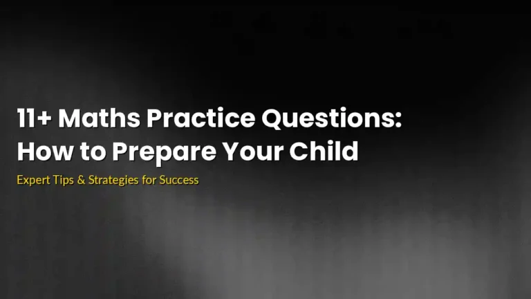 11+ Maths Practice Questions - Singapore Maths Academy