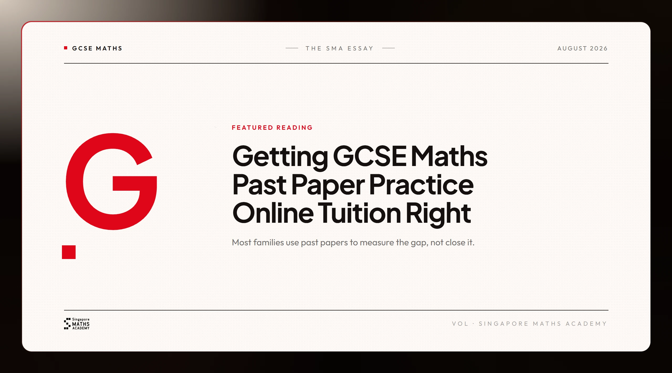 Getting GCSE Maths Past Paper Practice Online Tuition Right
